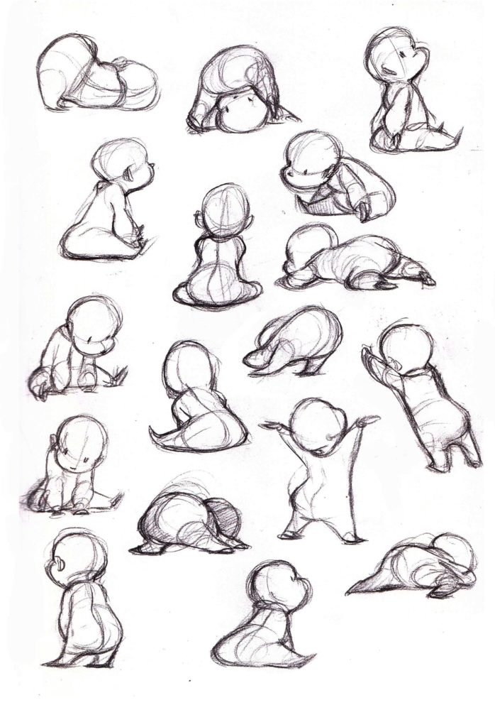 Baby Drawing Reference and Sketches for Artists