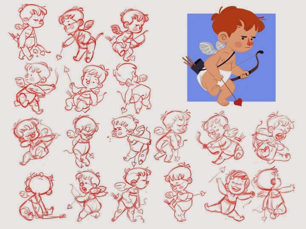 Cupid Drawing References