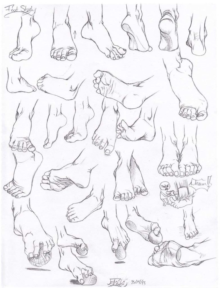 Feet Drawing Reference and Sketches for Artists