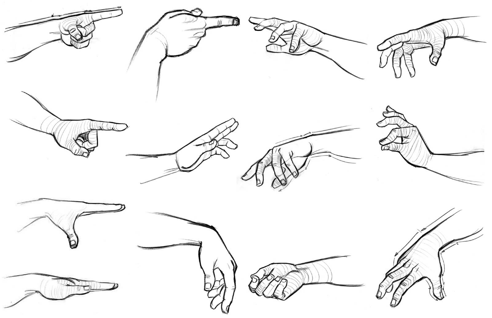 Hands Drawing Reference and Sketches for Artists