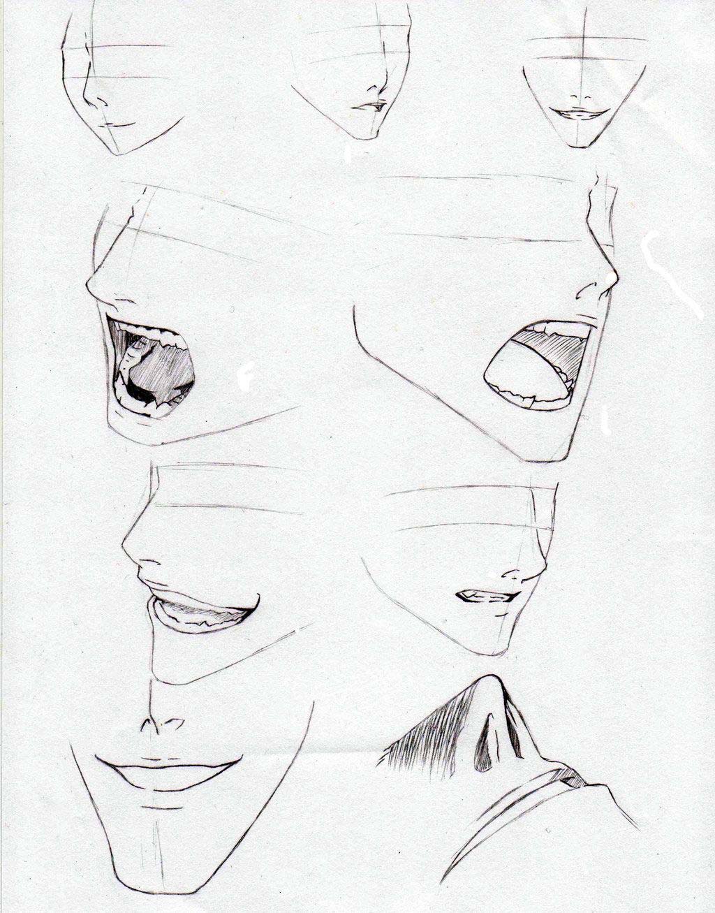 Mouth Drawing Reference and Sketches for Artists