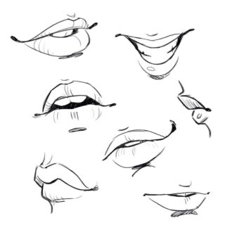 Mouth Drawing Reference and Sketches for Artists