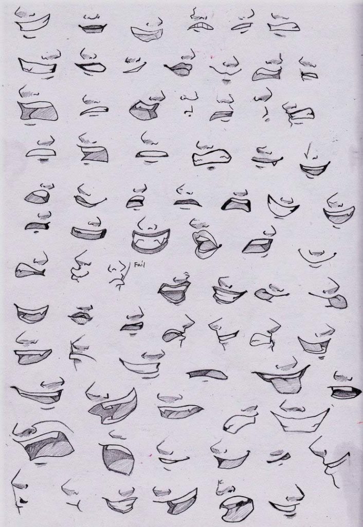 Mouth Drawing Reference and Sketches for Artists