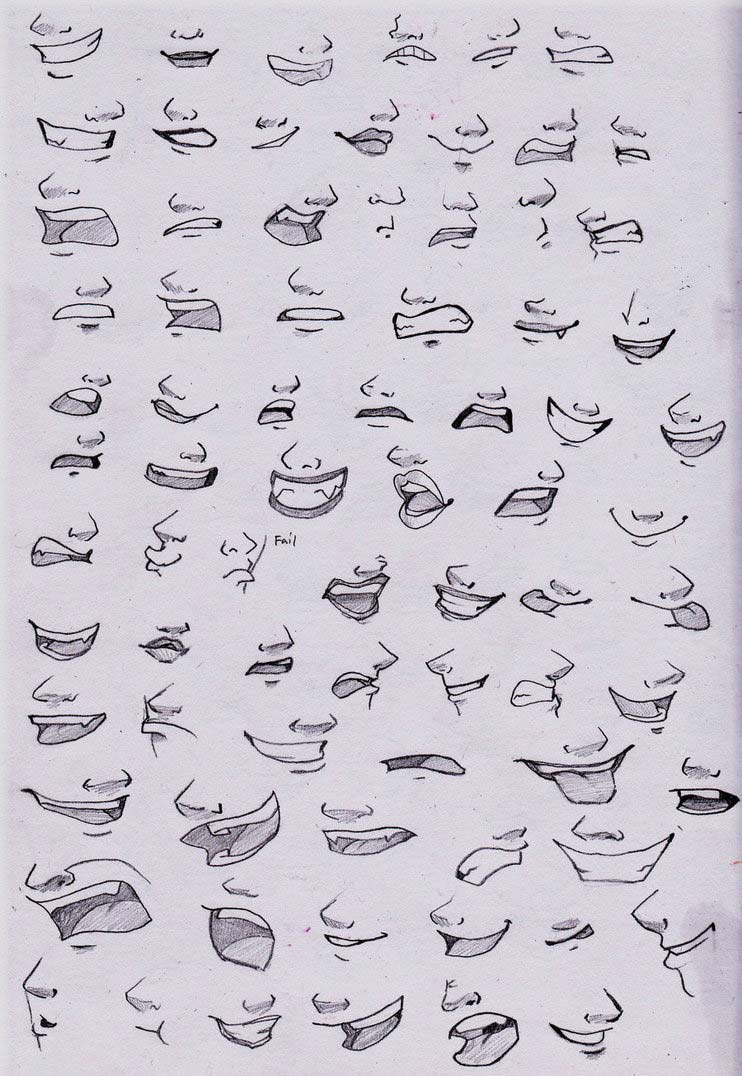 Mouth Drawing Reference And Sketches For Artists