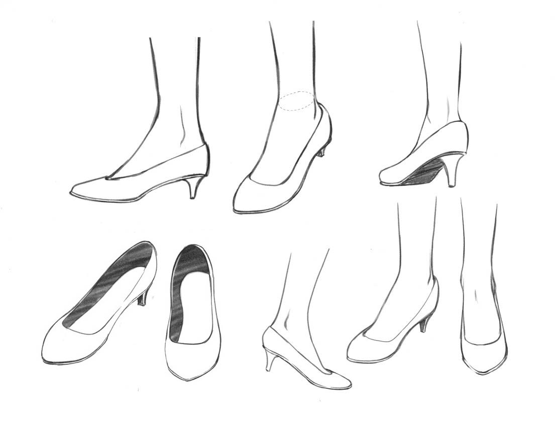 Shoes Drawing Reference and Sketches for Artists