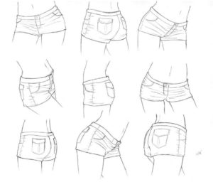 Short shorts Drawing Reference and Sketches for Artists