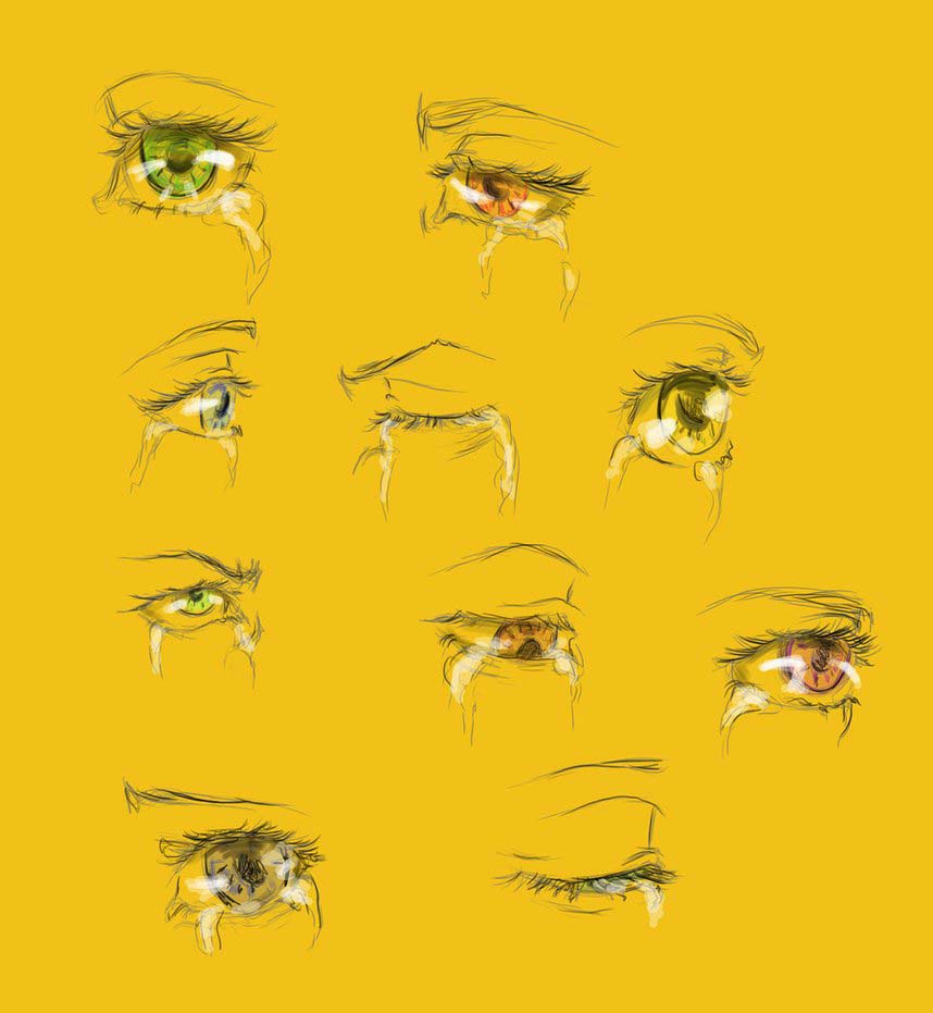 Tears drawing reference
