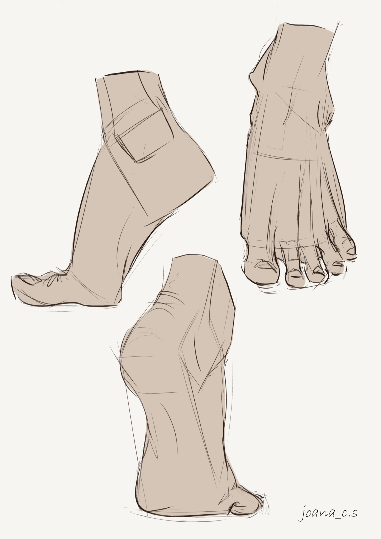 Foot drawing reference