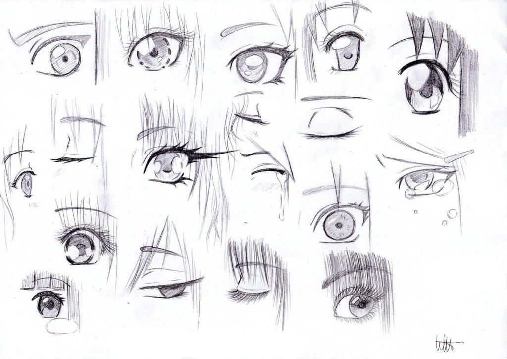 Anime and manga eyes Drawing Reference and Sketches for Artists