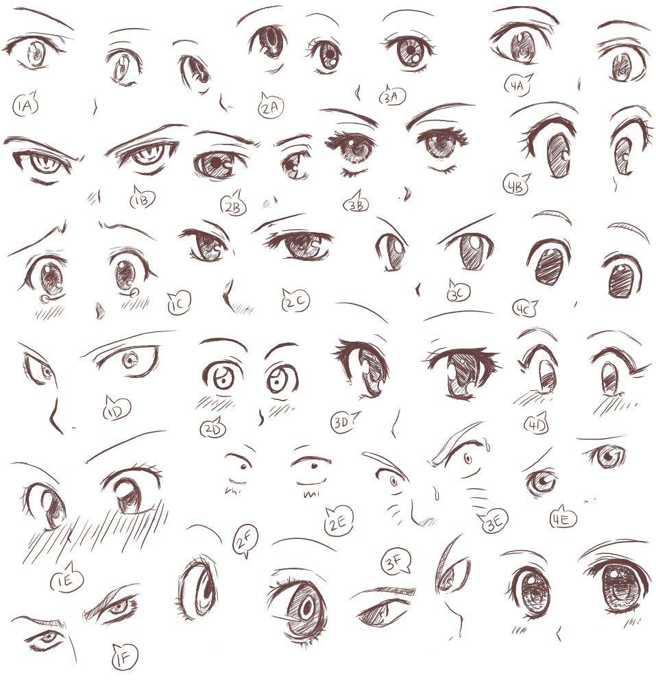 Male Anime Face Drawing Reference and Sketches for Artists