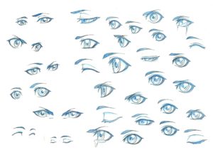 Anime and manga eyes Drawing Reference and Sketches for Artists