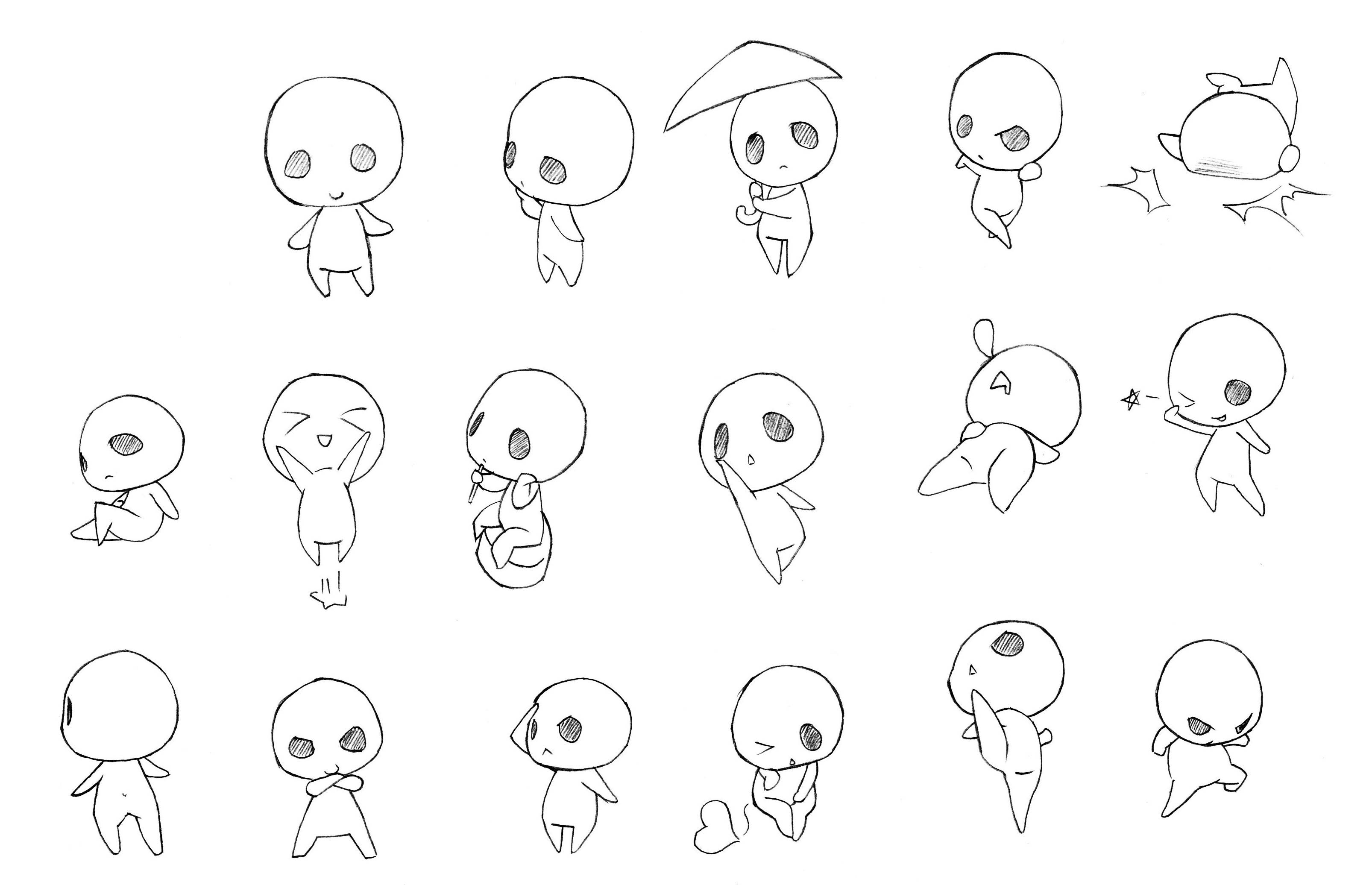 Chibi Drawing Reference and Sketches for Artists