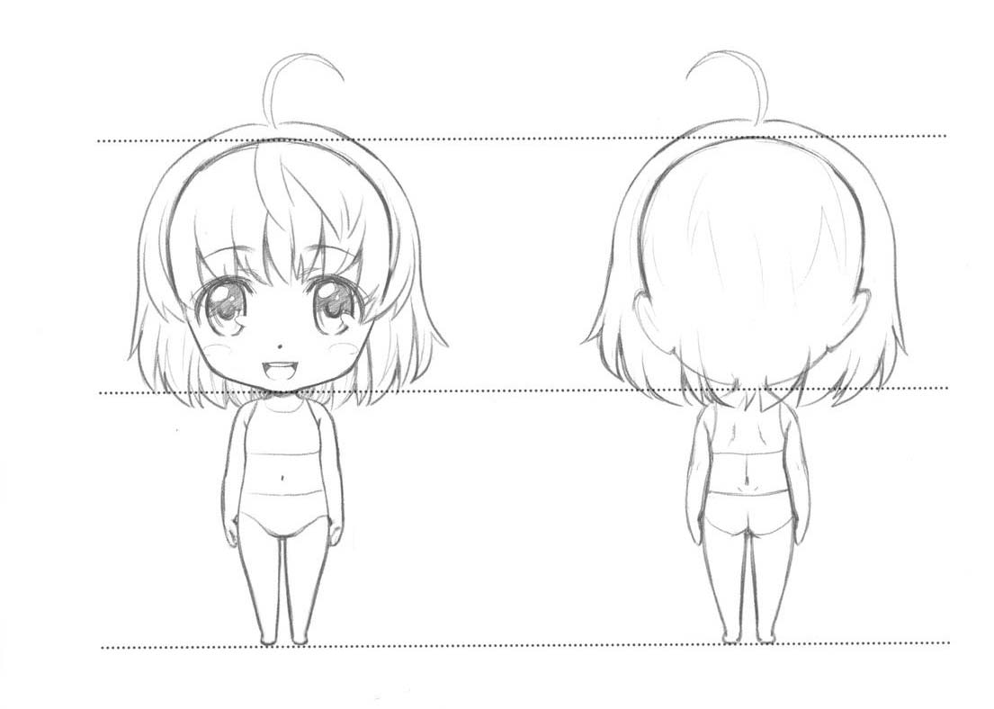 Anime Chibi Poses - Free Drawing Reference