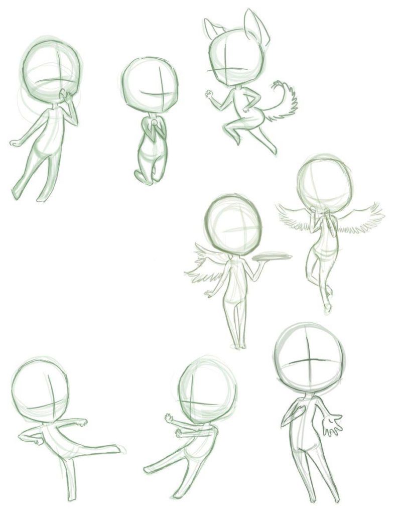 Chibi Drawing Reference And Sketches For Artists 5046