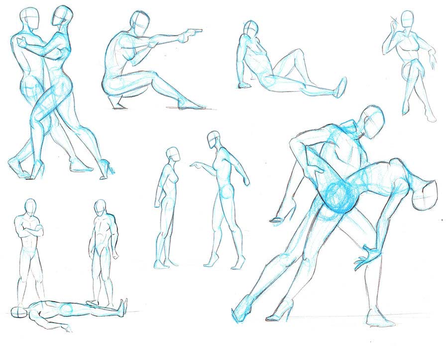 More pose practices. I used ballet dancers as a reference. :  r/FurryArtSchool