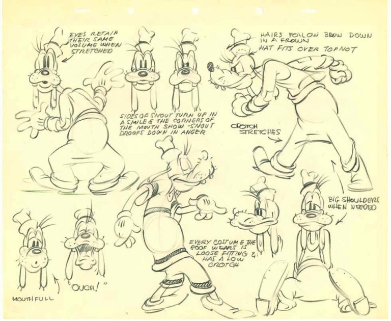 Goofy Drawing Reference and Sketches for Artists