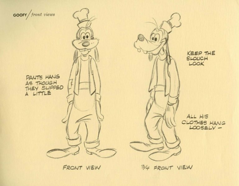 Goofy Drawing Reference and Sketches for Artists