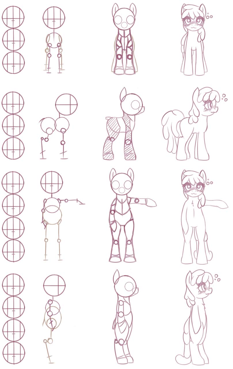 Little Pony Drawing Reference and Sketches for Artists