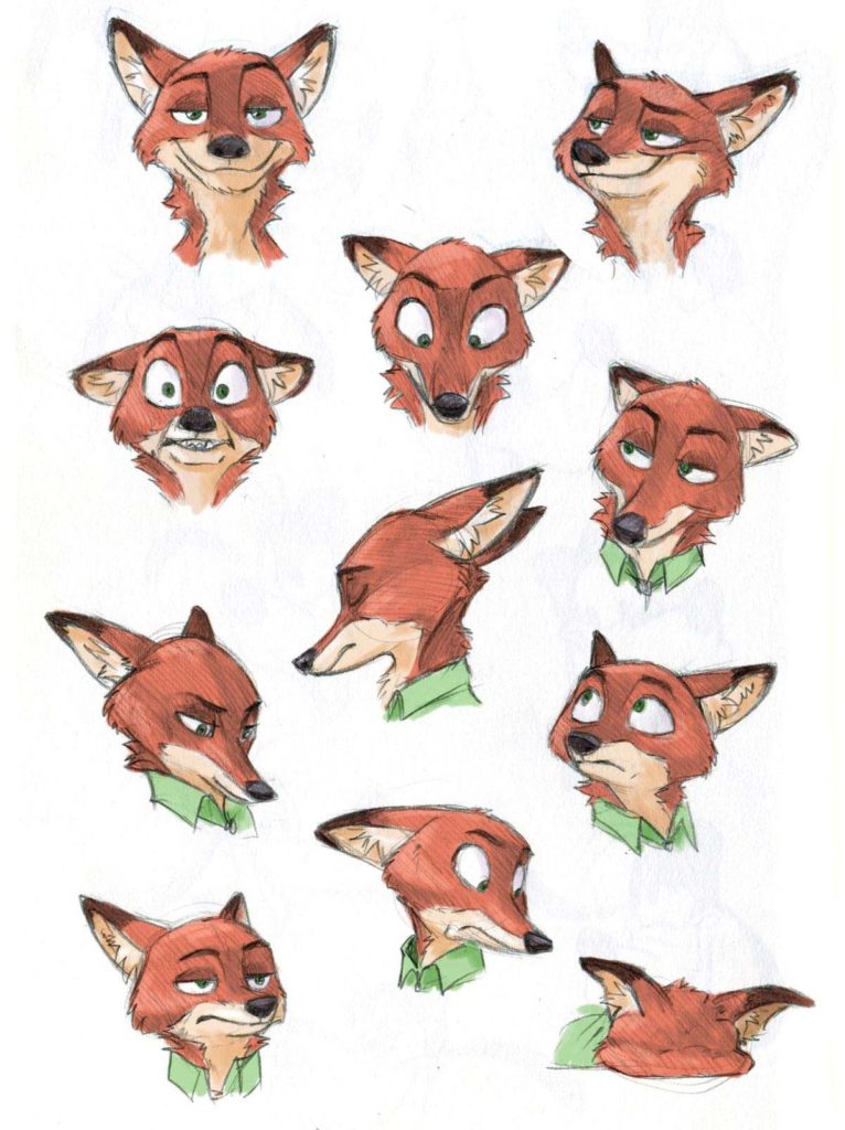 Nick Wilde (Zootopia) Drawing Reference and Sketches for Artists