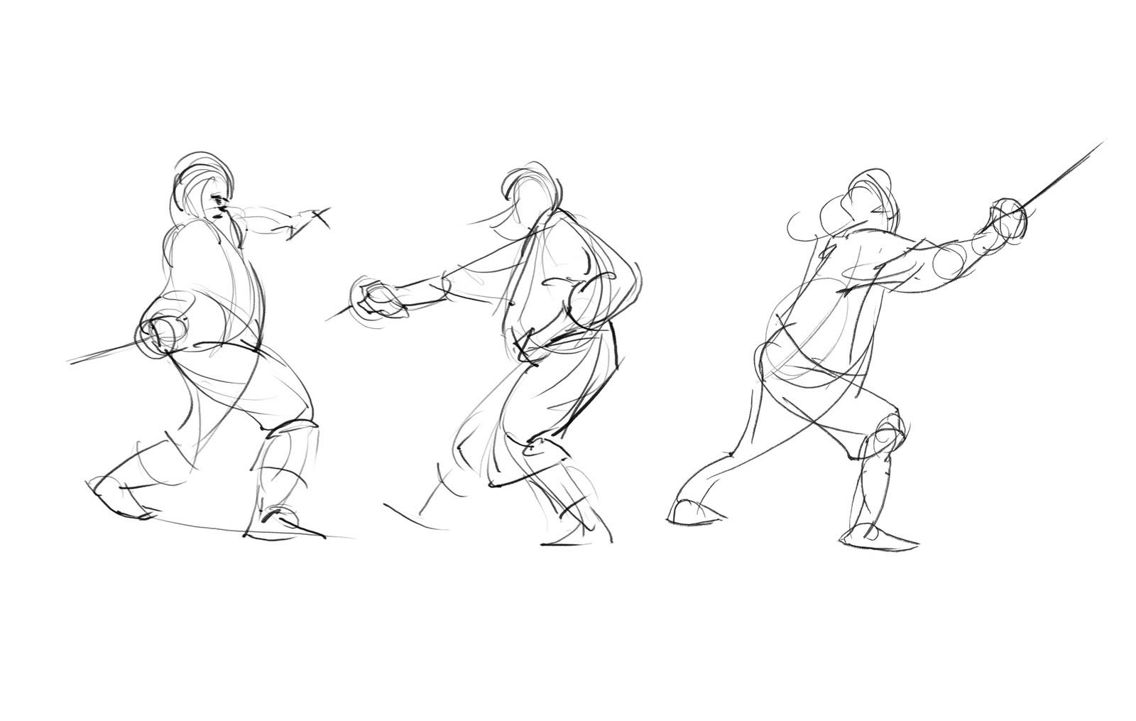 sword fighting poses reference