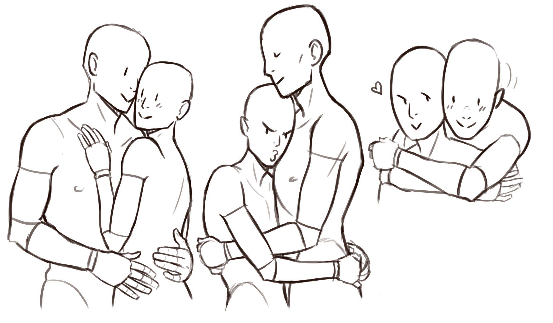 Hug Drawing References.