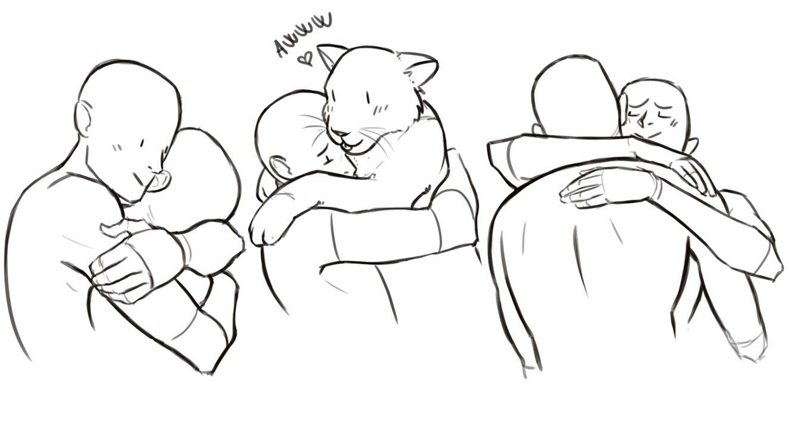 Hug Drawing Reference.