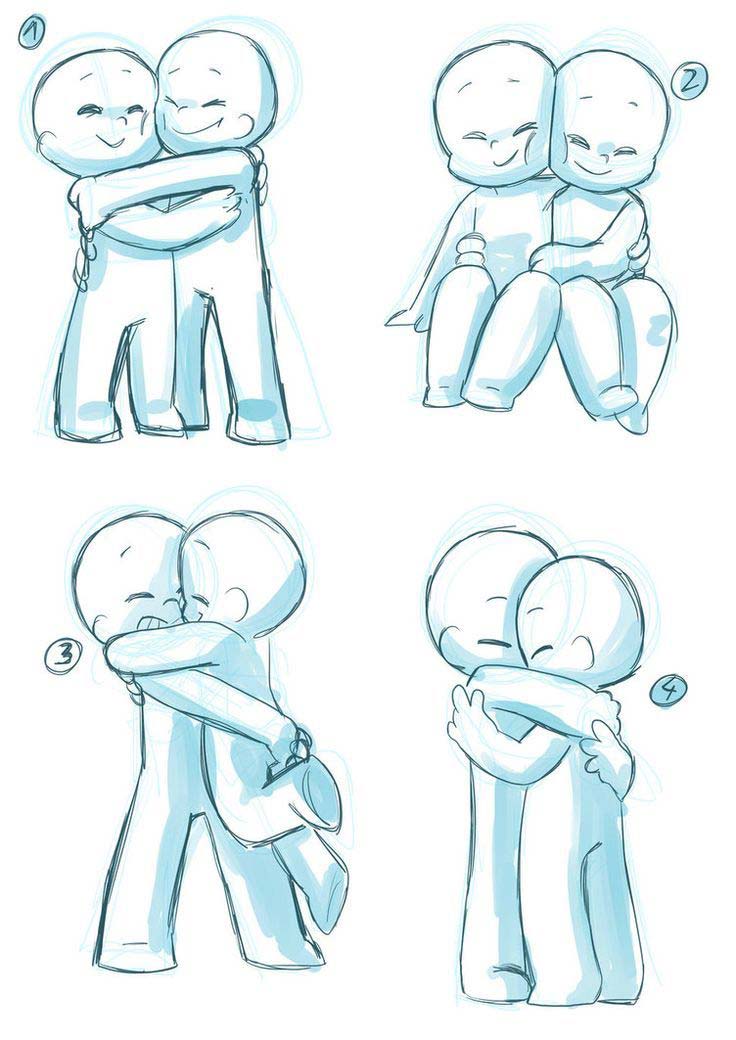 PENCIL DRAWINGS OF HUGS (50 photos) » Drawings for sketching and not only -  Papik.PRO