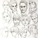 Male face Drawing Reference and Sketches for Artists