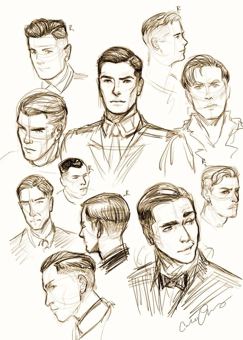 Male face  Drawing  Reference and Sketches for Artists