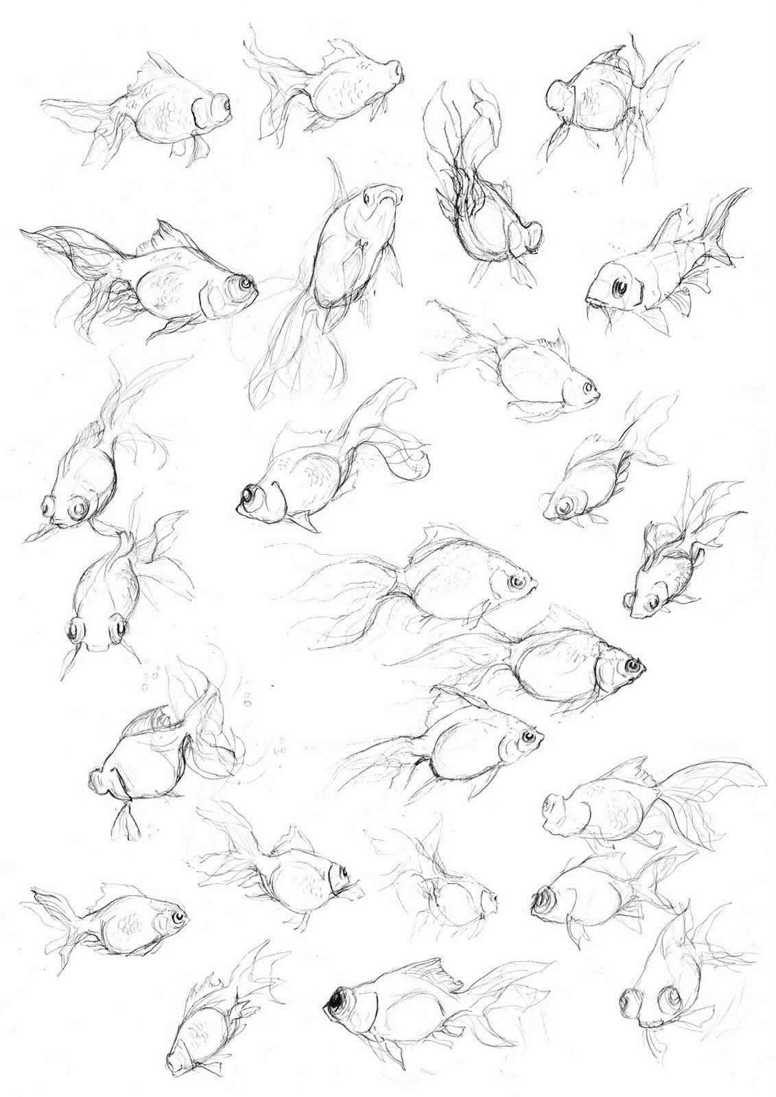 17845 Goldfish Drawing Images Stock Photos  Vectors  Shutterstock