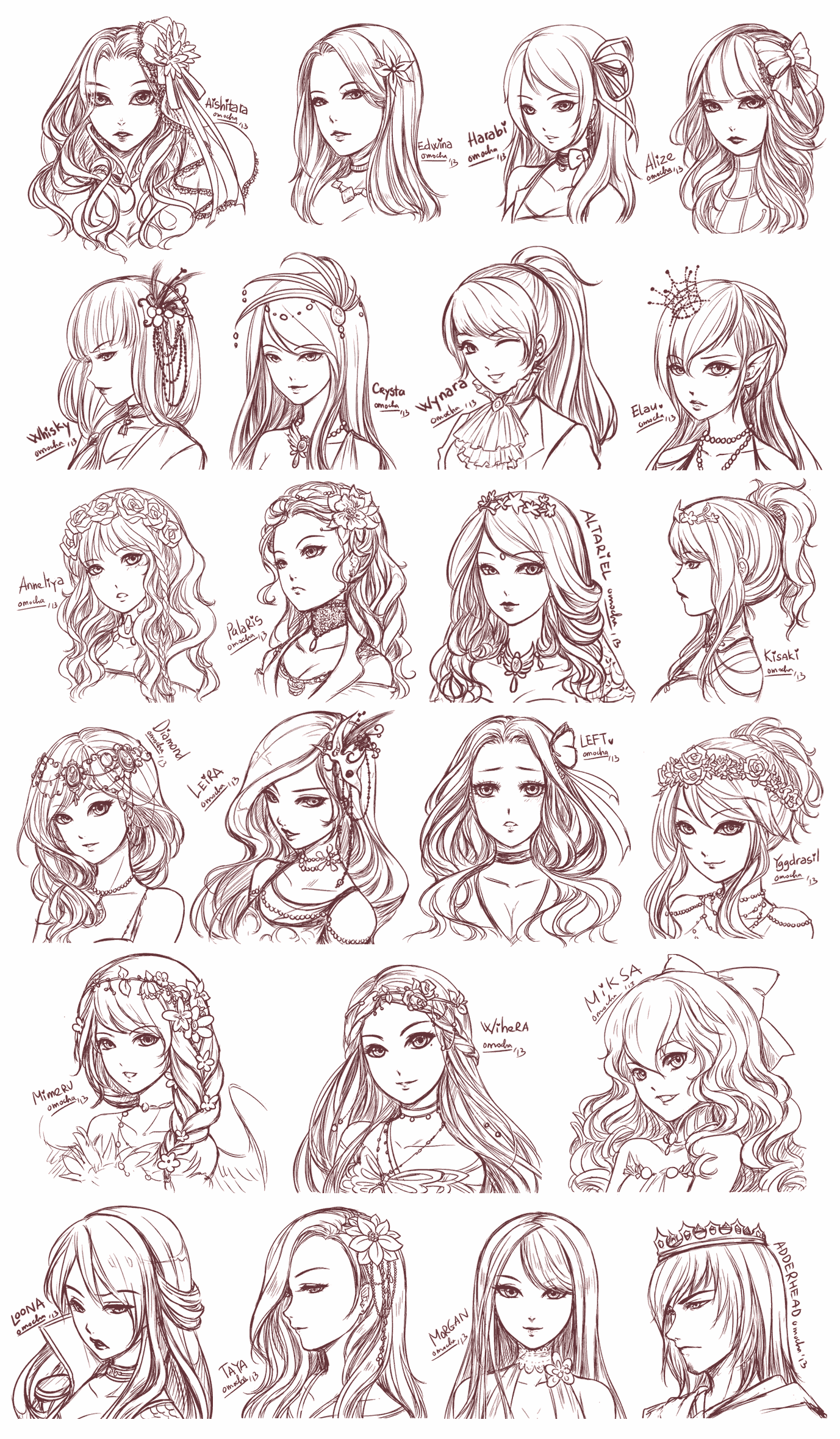 Anime Hair Drawing Reference And Sketches For Artists