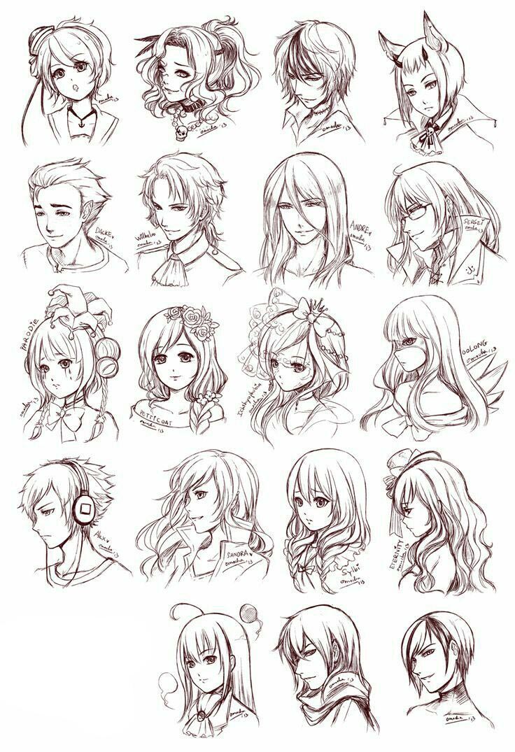 Male hair reference …  Drawings, Guy drawing, Anime drawings