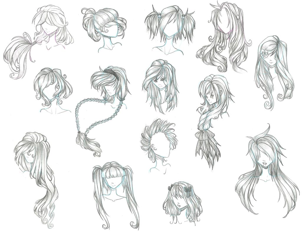 Anime hairstyles png images  PNGEgg