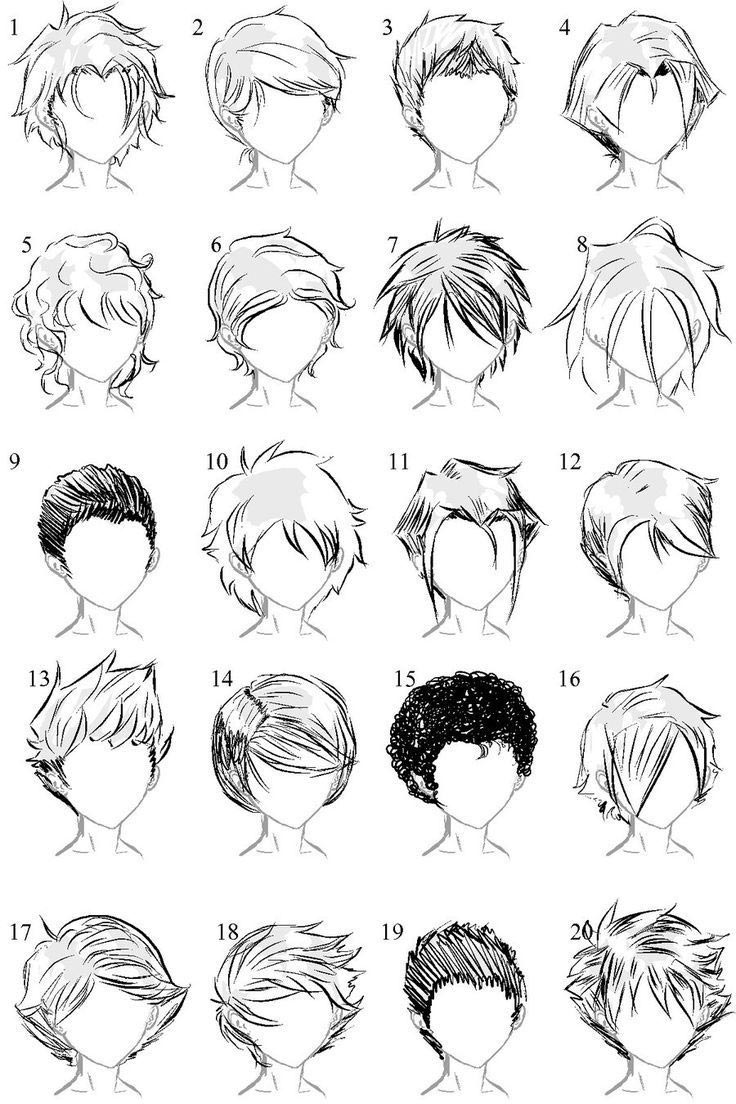 How to Draw Anime Hair  Drawing Manga Hair Lesson  How to Draw Step by  Step Drawing Tutorials