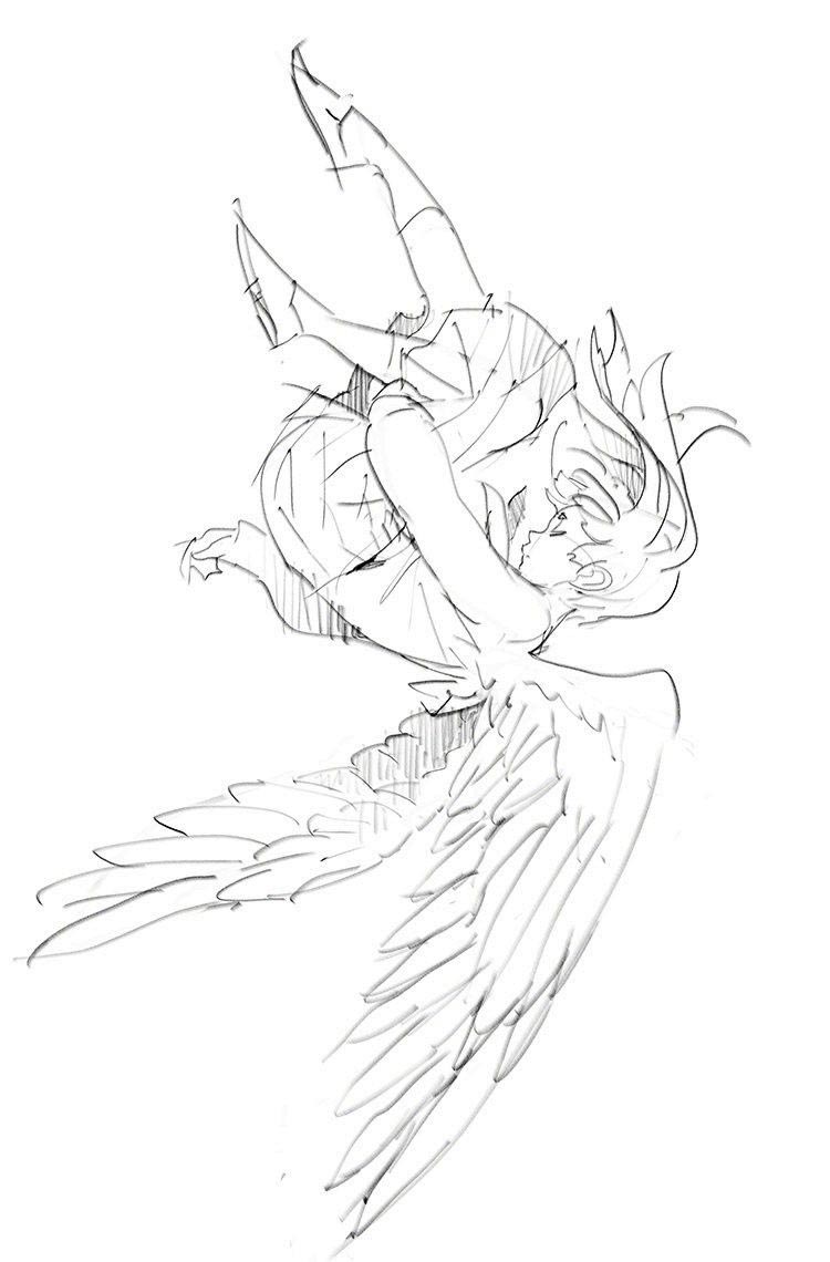 pose references falling on someone