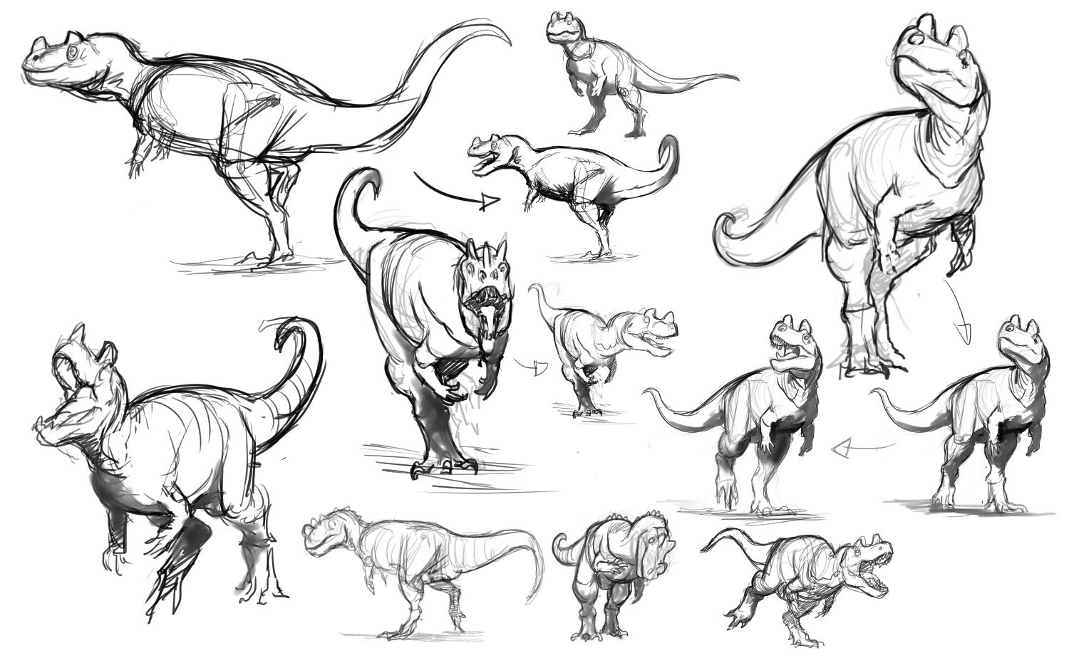Dinosaurs Drawing Reference and Sketches for Artists