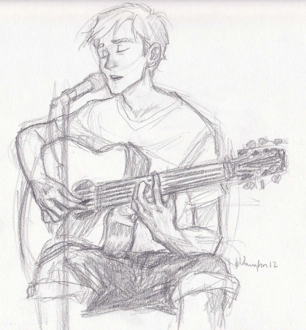 Guitarist Drawing Reference and Sketches for Artists