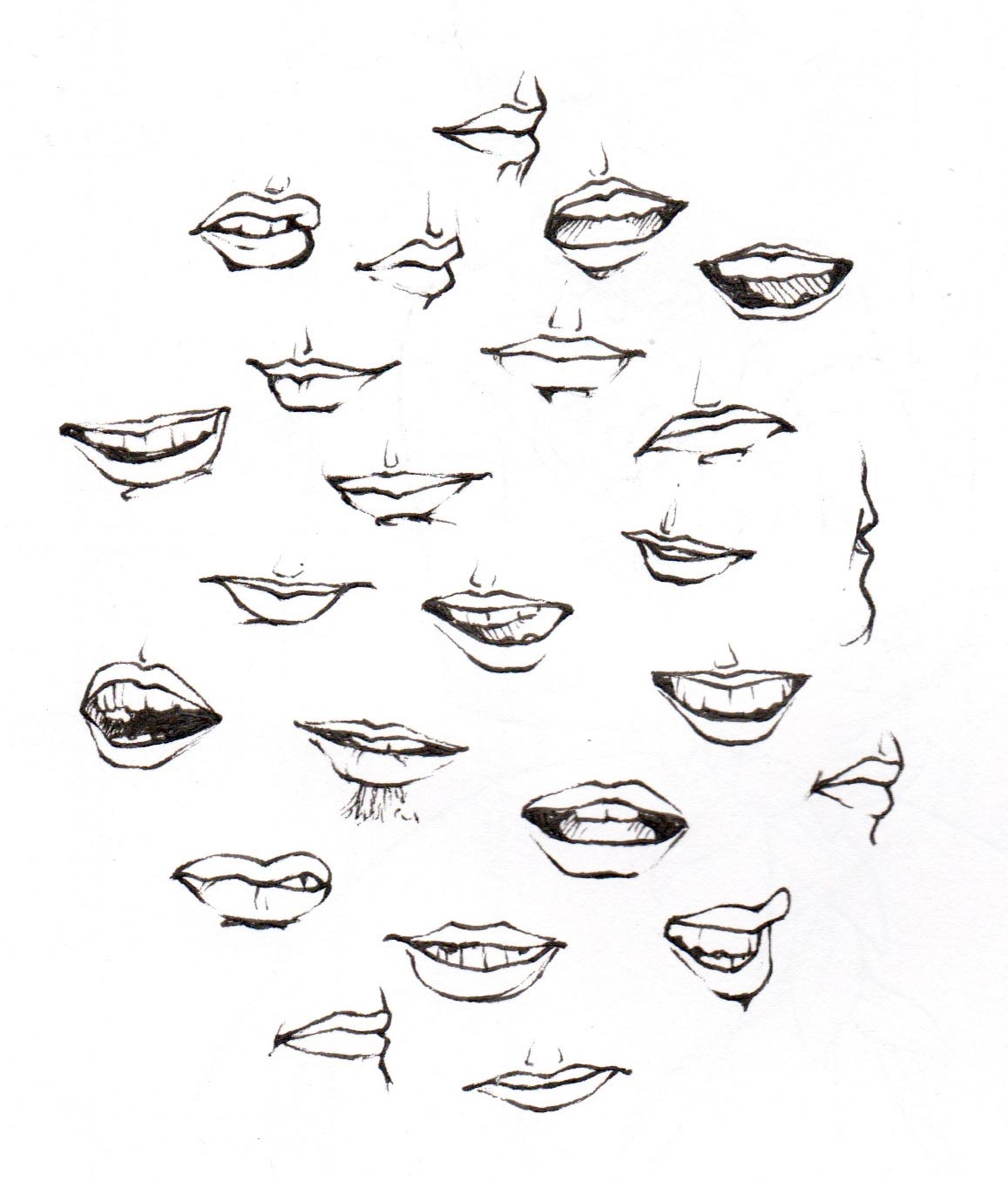 Lips Drawing Reference And Sketches For Artists