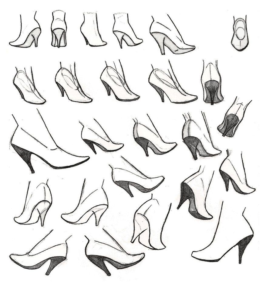 Stilettos Drawing Reference and Sketches for Artists