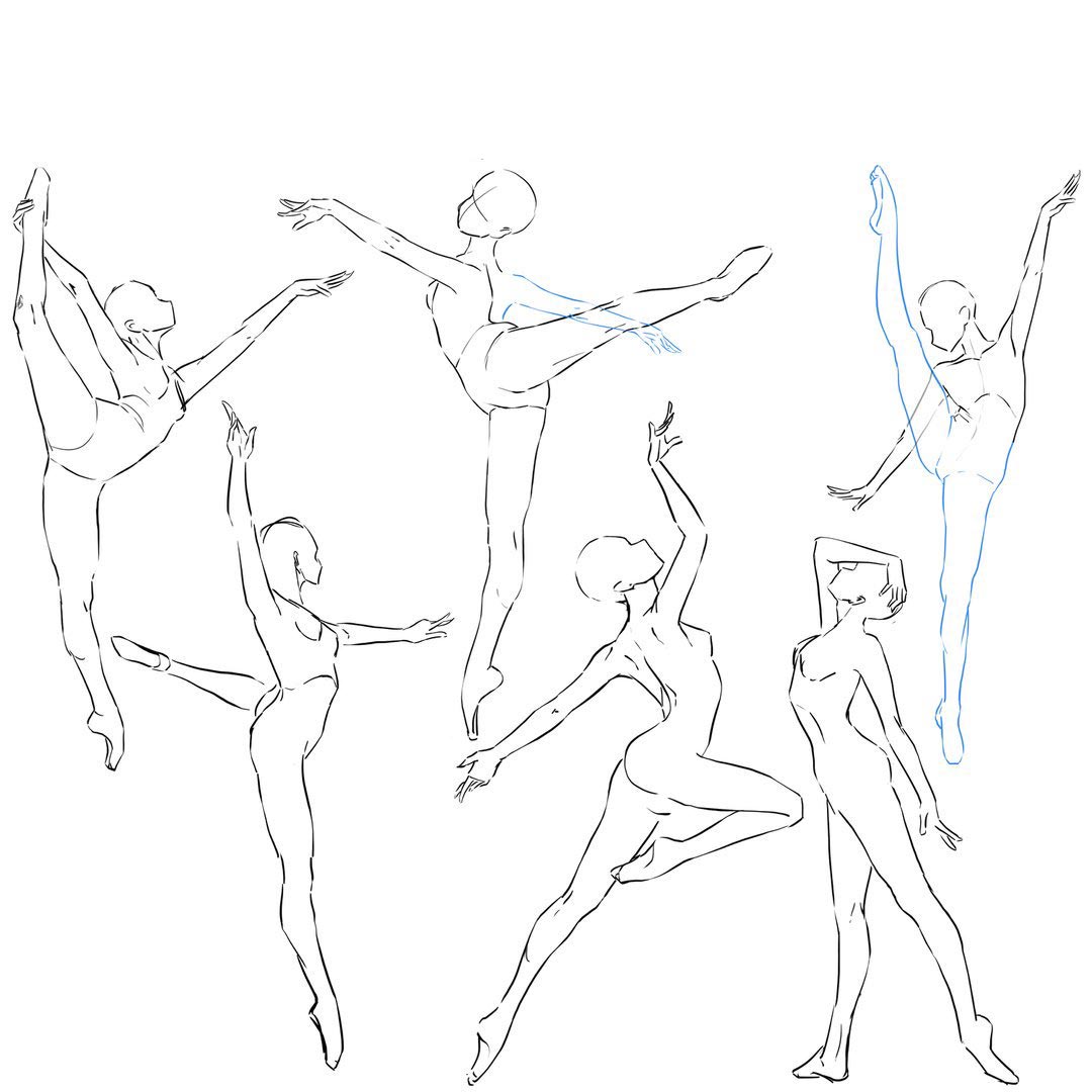 Ballet Poses Drawing