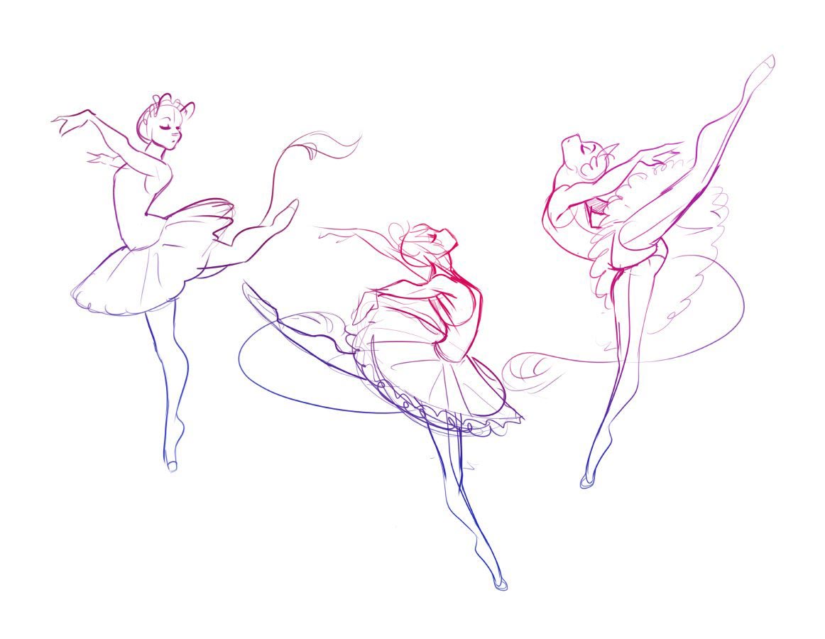 Beautiful Girl Ballerina Anime Graphic · Creative Fabrica