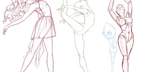 Ballet poses drawing reference