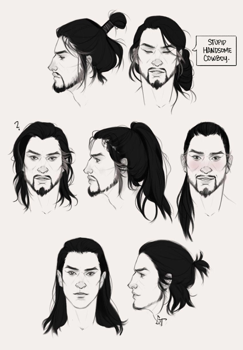 Male Hair Drawing Reference ~ Pin By Jessica P. Moore On Hair ...
