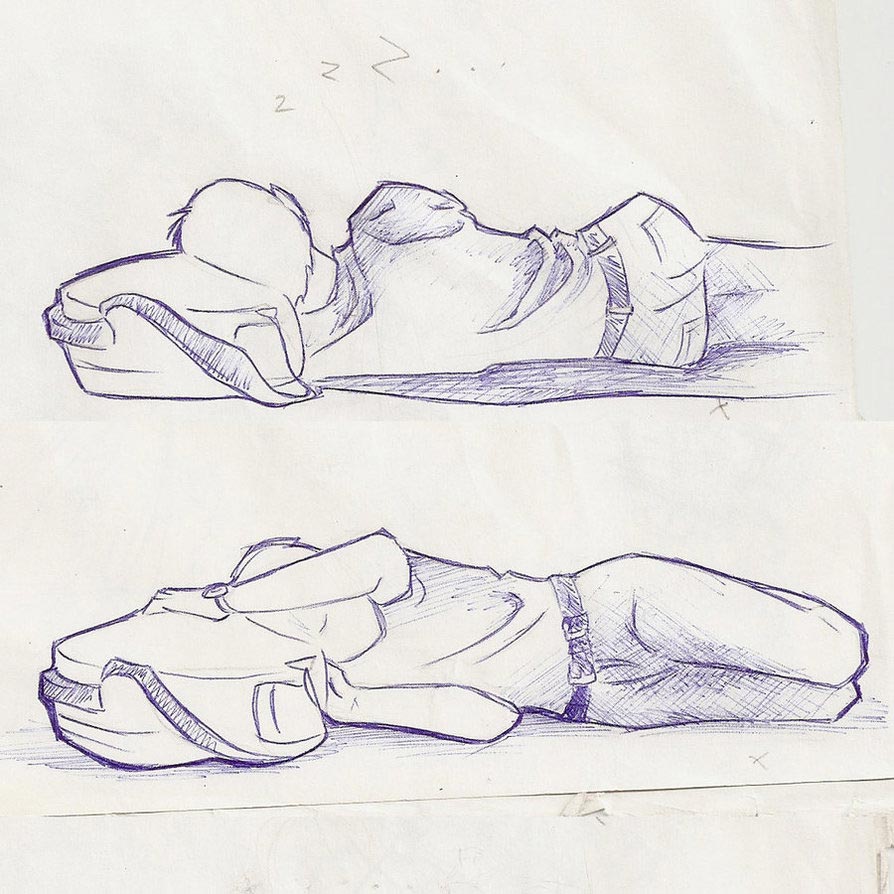 Sleeping Pose Drawing References.