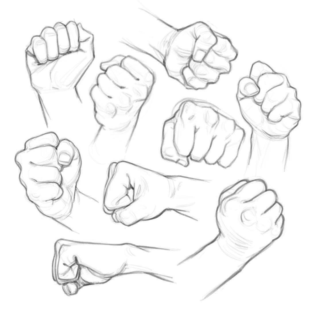 Right Fist Sketch