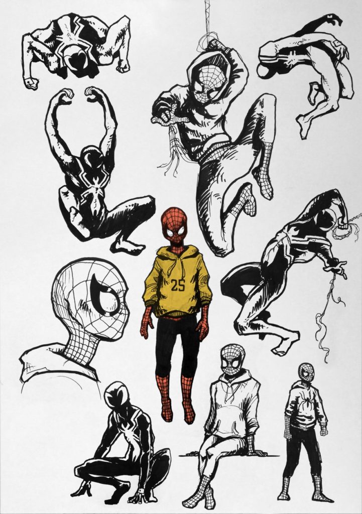 SpiderMan Drawing Reference and Sketches for Artists