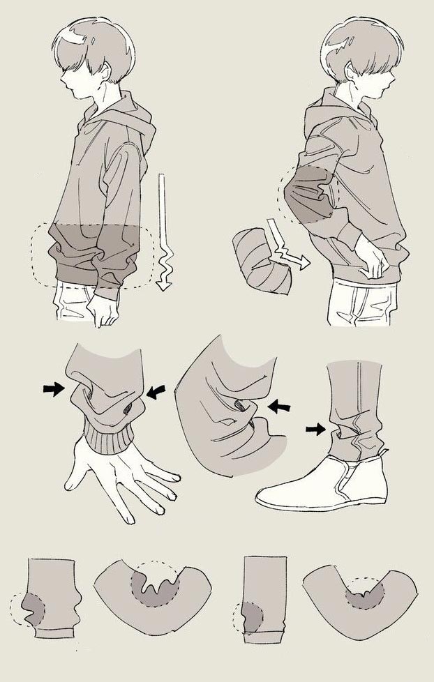 Clothing folds Drawing Reference and Sketches for Artists