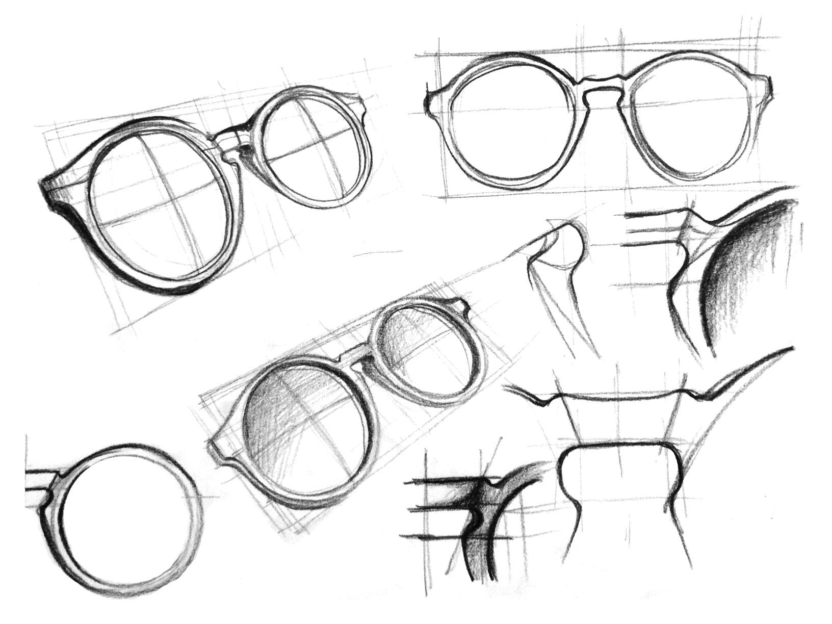 Glasses Drawing Reference and Sketches for Artists.