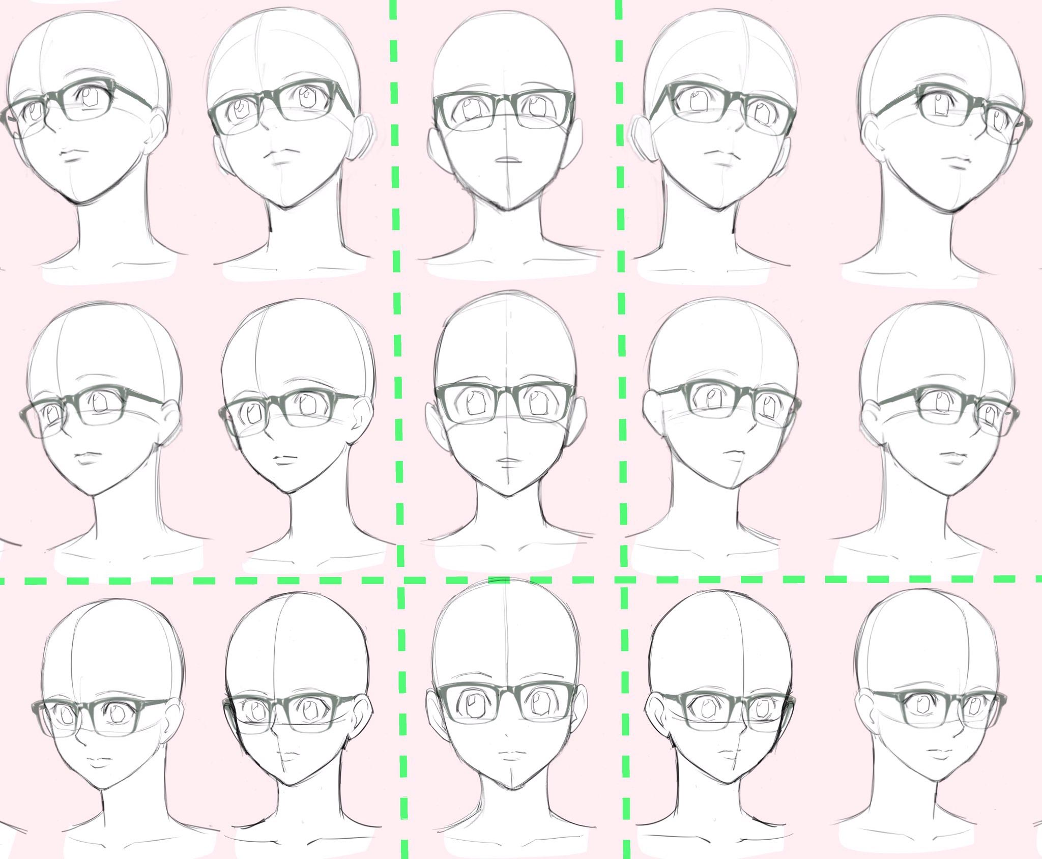 Glasses Drawing Reference and Sketches for Artists.