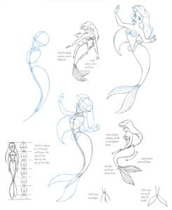 Mermaid Drawing Reference and Sketches for Artists